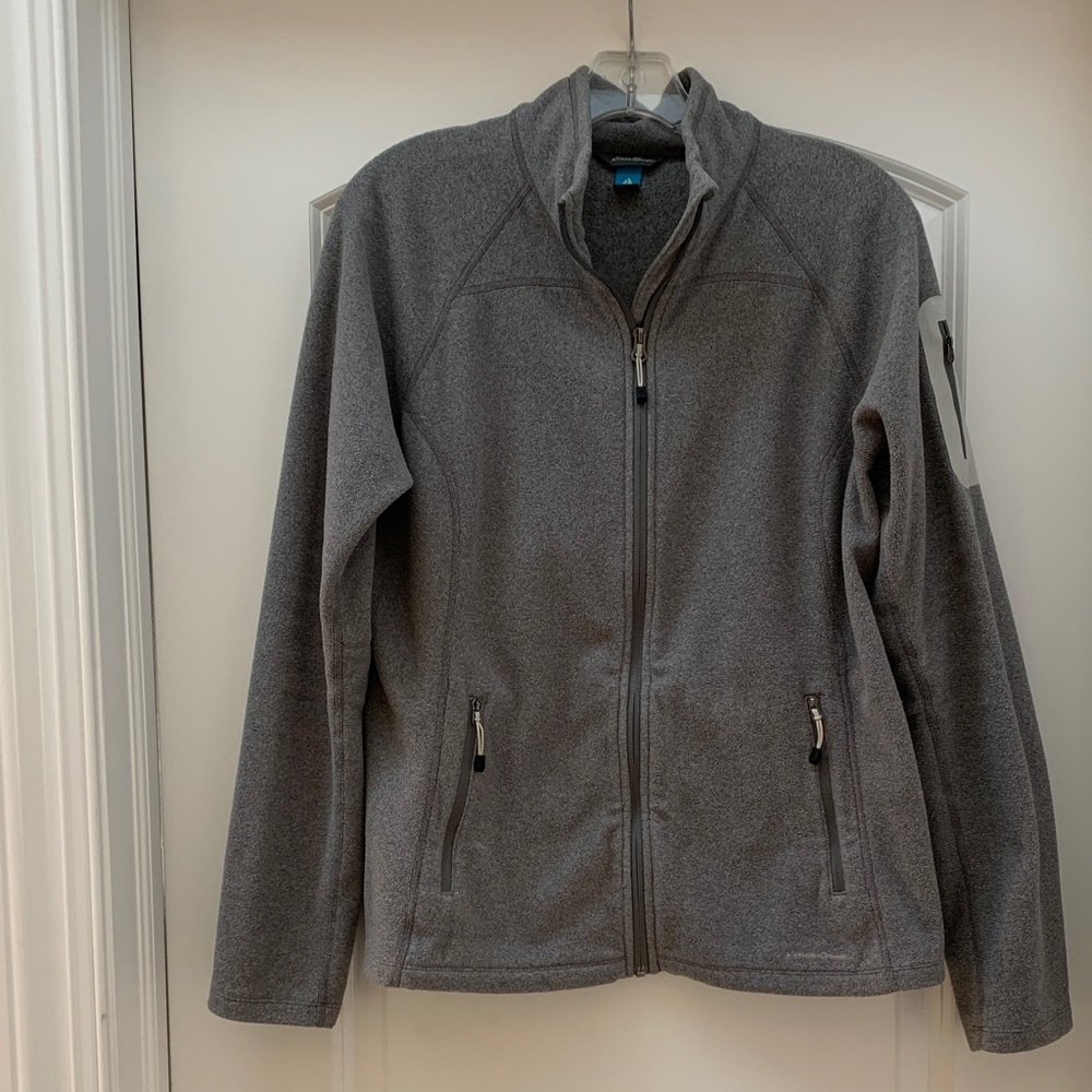 Eddie Bauer Women's Gray Fleece Full Zip